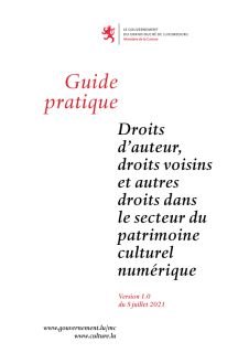 Guide pratique -  Droits d'auteur, droits voisins et autres droits dans le secteur du patrimoine culturel numérique